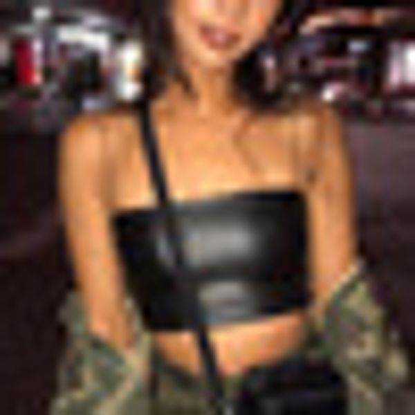 

2019 new ladies summer slim spaghetti straps bra club party, White