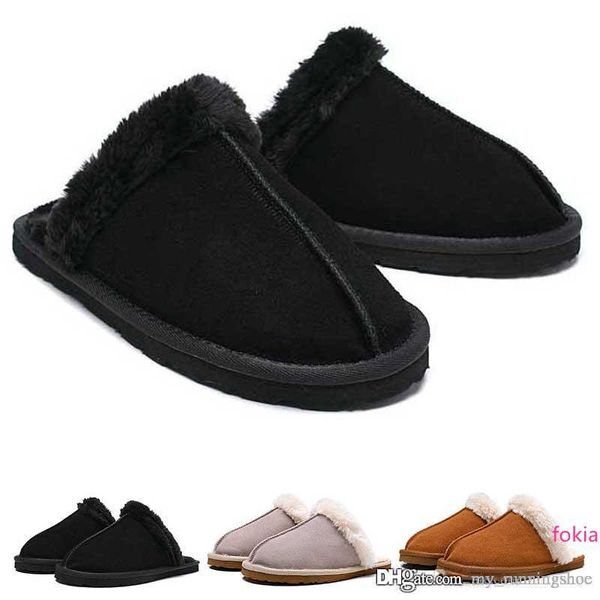 

2020 australia slippers designer winter furry slipper womens girl comfortable warm fashion black warm pink grey size 5-10