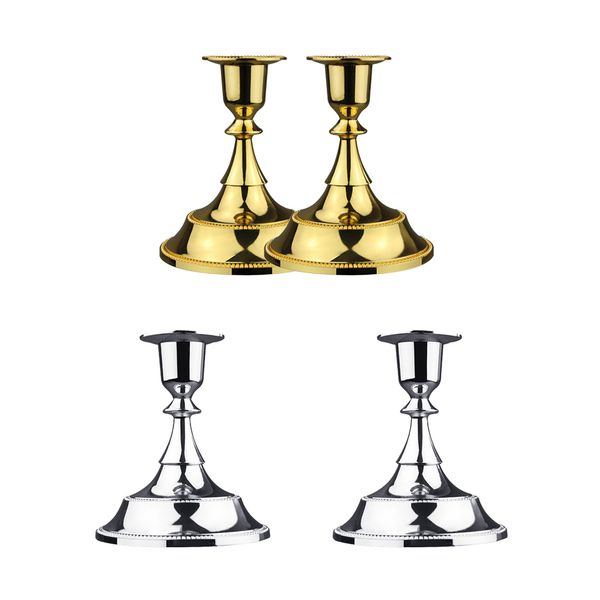 

4-pack modern taper candle holder candle sticks wedding table centerpieces