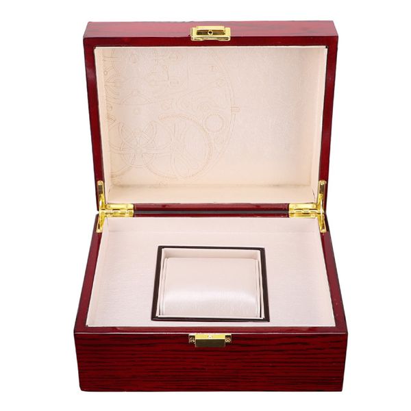 

hengrc watch case wooden rectangular 1 grids watch box ladies jewelry box, Black;blue