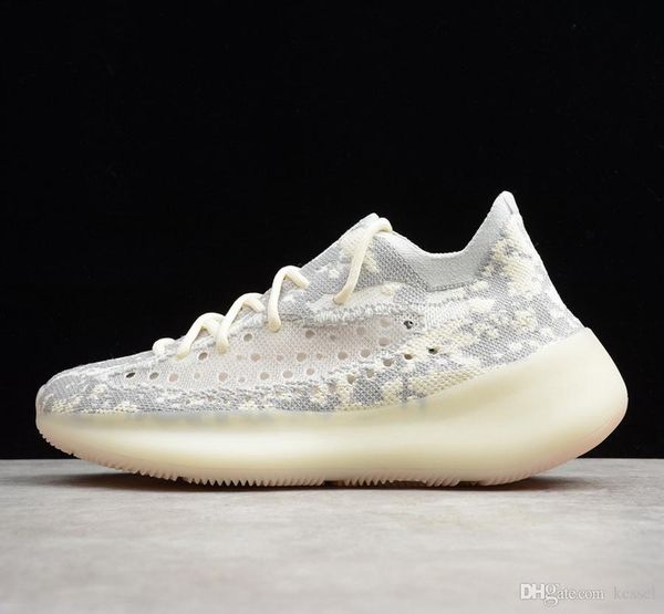 

2019 kanye west v3 designer shoes black static reflective blue light color luxury mens casual shoes v3 high quality