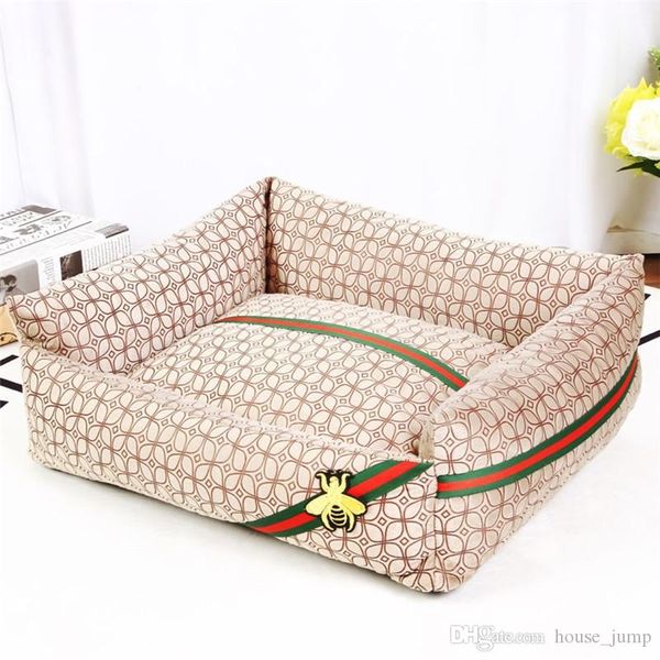 

khaki grid dog kennel pop stripe rectangle doghouse fashion comfort pet house cushion multiple specifications pet house pad
