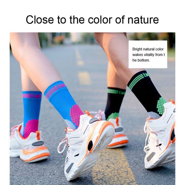 

professional sport socks breathable road bicycle socks outdoor sports marathon racing cycling, Black