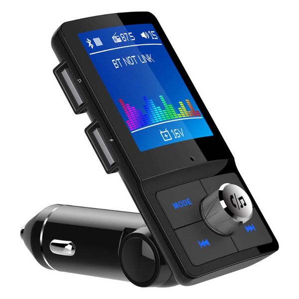 

car mp3 player wireless fm transmitter modulator hands-led display automatic mp3 player tf card dual port usb aux