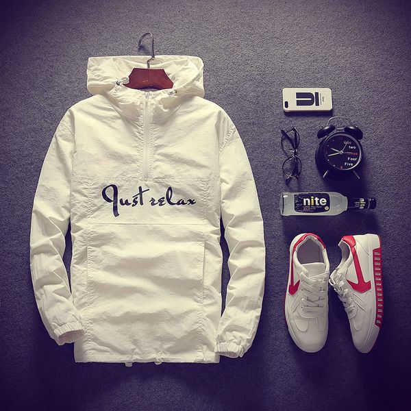 

2018 новый бренд одежды для мужчин с капюшоном куртки весна осень хорошее качество мода стиль тонкий куртка черный белый серый зеленый m-5xl, Black;brown