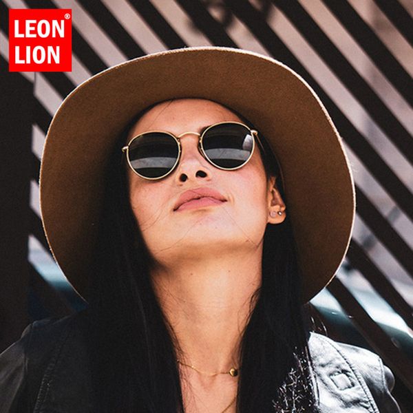 

leonlion 2020 oval gradient sunglasses women/men glasses street beat shopping mirror vintage ocean lens gafas, White;black