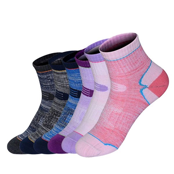 

summer sports socks outdoor nature hiking socks men women cotton towel bottom breathable ride bike walking cycling, Black