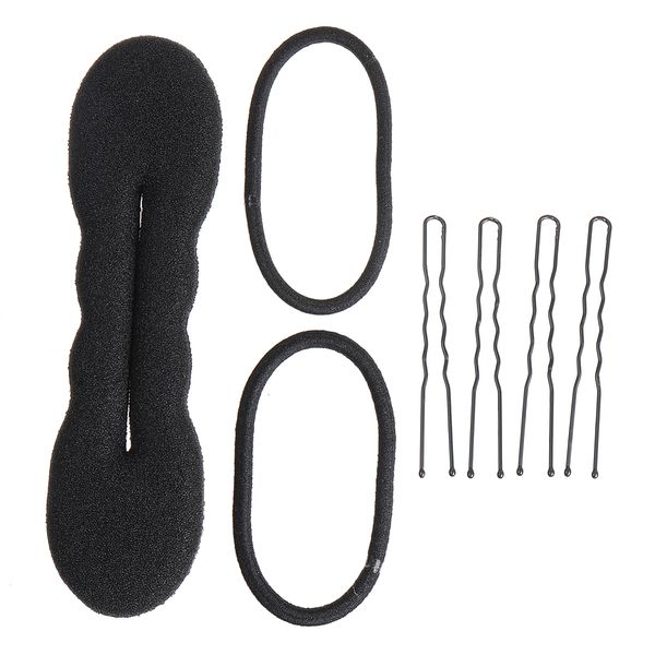 

4pcs/set diy magic hair braider bun maker hair twist hairpins ponytail rubber hairstyling tools set