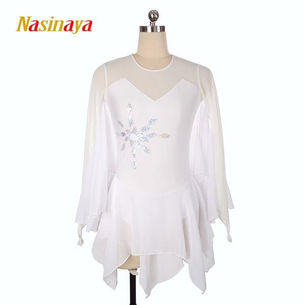 

nasinaya figure skating dress customized competition ice skating skirt for girl women kids patinaje gymnastics performance 84