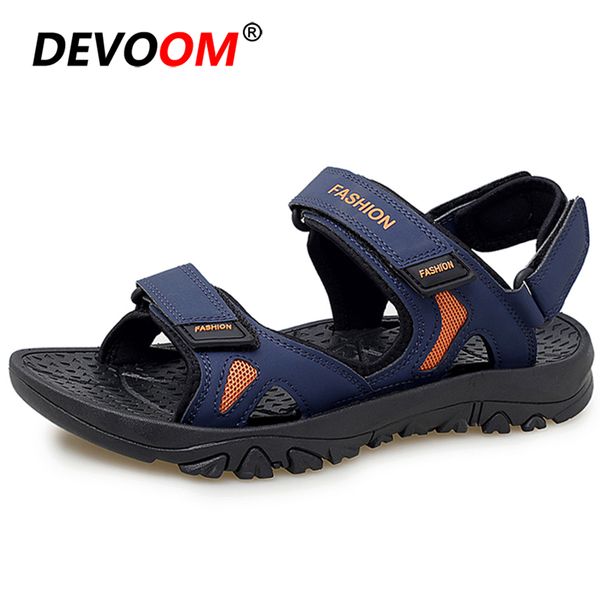 

summer 2020 leather hiking sandals outdoor sport beach sandals men soft rubber trekking shoes sneakers men sandalias hombre e 45