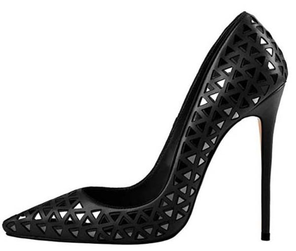 

dress shoes call back pump new women shoes high heels chaussures fashion women dress shoes high-grade patent leather shoe09 p16, Black