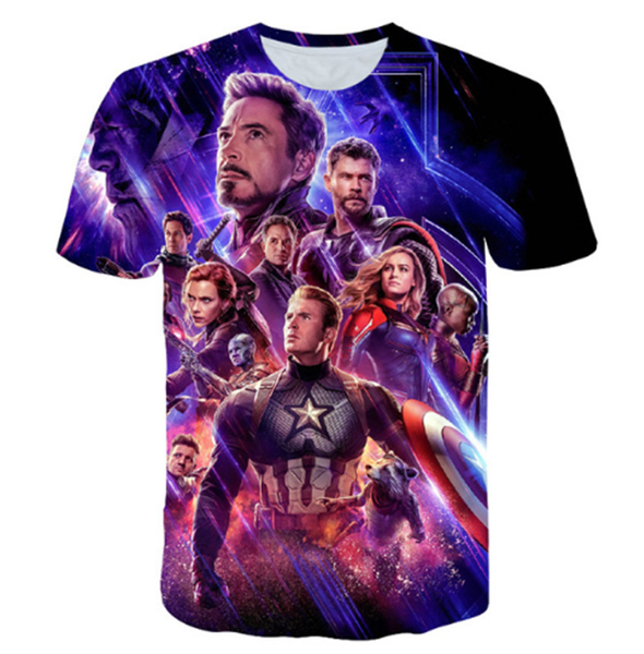 

2019 мстители endgame ironman тони с коротким рукавом футболка quantum warfare мужчины / женщины 3d печати tshirt прохладный tshirt casual s, White;black