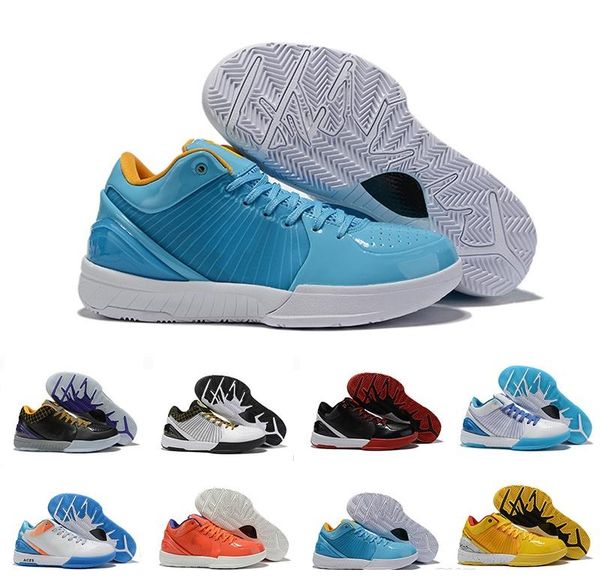 

brand shoes zoom kobe iv 4 protro draft day hornets carpe diem del sol sports basketball shoes for mens trainers zk4 4s sneakers, Black