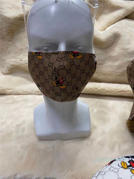 

Унисекс маска для лица с 2 фильтрами 3 шт. / компл. роскошный 3D дизайнер Маска моющийся дышащий пылезащитный Велоспорт Спорт рот крышка маски DHL D42804