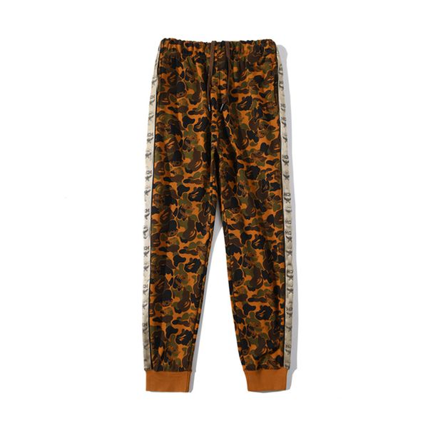 

men's fashion sports pants casual trend camouflage desert sports pants hip-hop fashion streetwear men's loose jogging pants, Black
