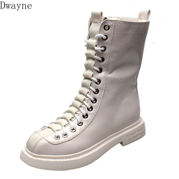

boots wide leg boots 2019 winter new front locomotive flat bottom women's, Black