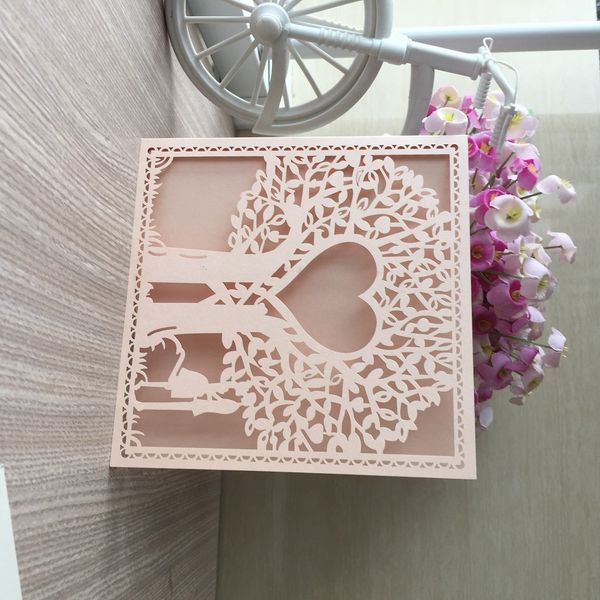

hollow laser cut invitation cards wedding engagements ceremony birthday party valentine's day invitations lace design cards, Black