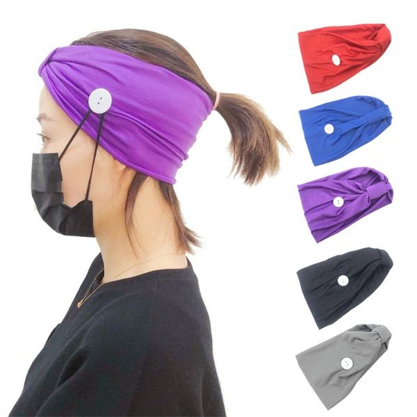 

button headband wearing cover sweat headbands protect ears sports quick drying for household yoga sporting ornaments