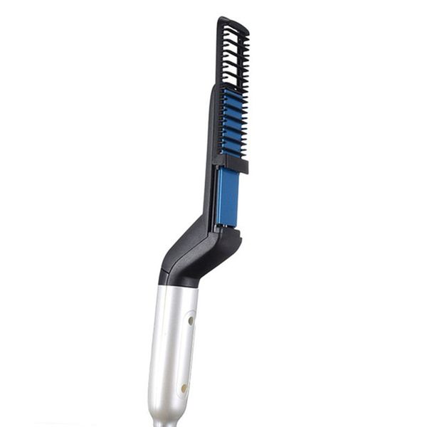 

multi-functional shape comb hair beard combing electric combing straight hair tool us plug, Black
