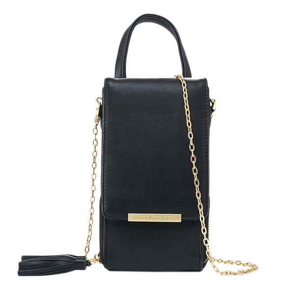

женская сеть мобильный телефон сумка кожа pu портативный кошелек multi-card crossbody сумка черного