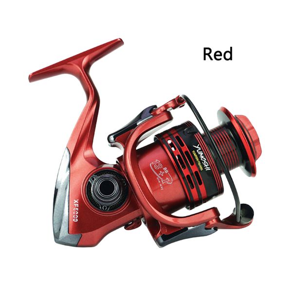

yumoshi 13+1bb 5.5:1 fishing reel metal fish feeder baitcasting reel spinning reels rod wheel fresh salt water fishing