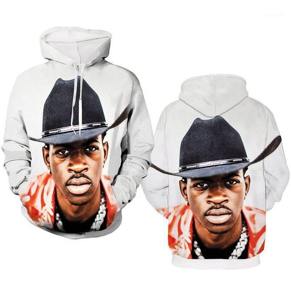 

мужская одежда lil nas x mens дизайнерский пуловер рэпер o образным вырезом с длинным рукавом роскошные толстовки мода хип хоп, Black