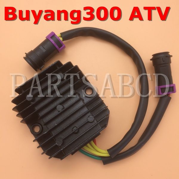 

partsabcd buyang 300cc atv quad d300 regulator rectifier buyang atv parts 5.3.01.0081