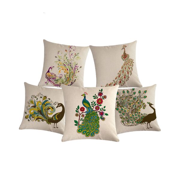 

павлин подушка крышка cojines наволочки минималистский декор домашний декоративный стул almofadas пункт диван бросить подушки zy622