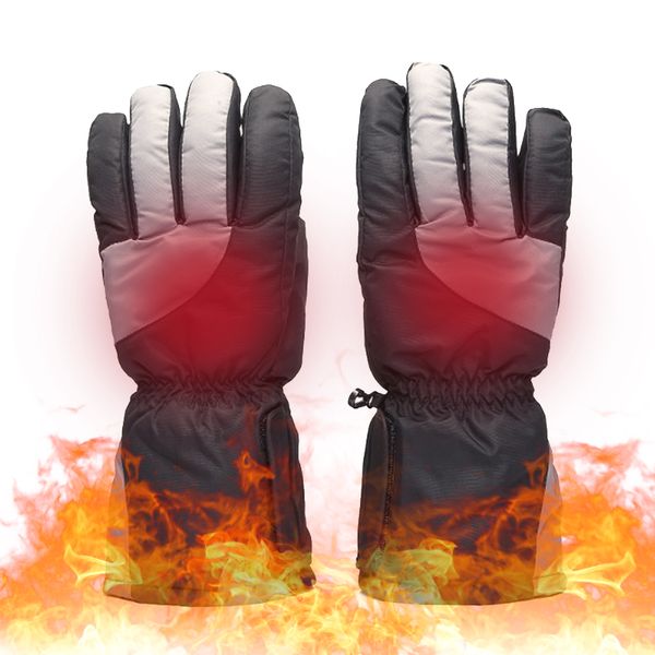 

winter outdoor activities climbing skiing hiking cycling warm heated gloves batter-y powered thermal warmer touch screen gloves