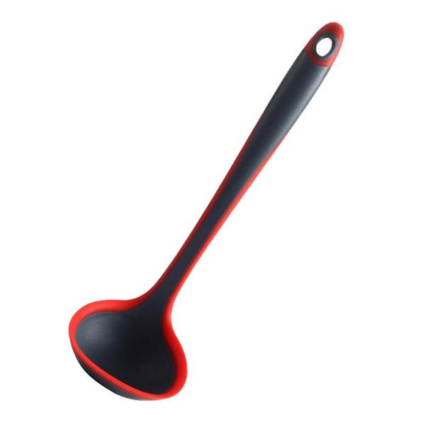 

soup restaurant grasper slotted colander spoon kitchen cookware home silicone durable non sticky handheld
