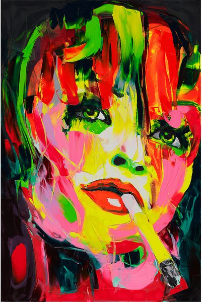 

современный портрет 100% pure картина handworked масла франсуазы nielly palette knife impression главные работы вогнутые и выпуклые текстуры