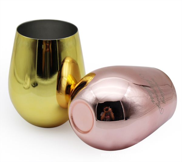 

оптовая продажа золото розовая двойная стена вакуумная изоляция из нержавеющей стали путешествия стакан чашка портативный яичная скорлупа ко