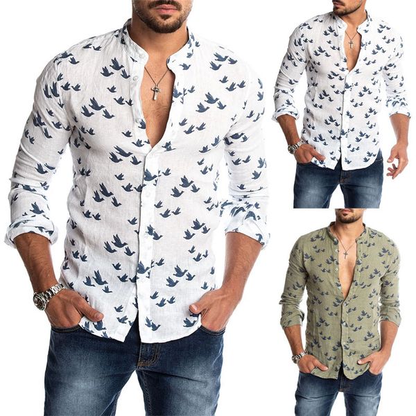 

mens designer long sleeve shirts printed autumn casual sample slim crew neck shirts mens fashion shirts, White;black