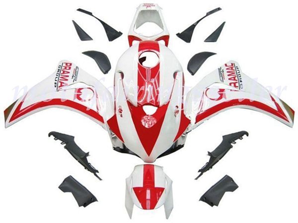 

oem quality new abs full fairings kits fit for honda cbr1000rr (2008 2009 2010 2011) cbr1000rr 08 09 10 11bodywork set white red
