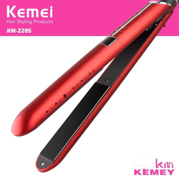 

kemei 2205 с регулятором температуры выпрямитель волос выпрямление клип электрический фанера бигуди прямой объем влажной и сухой