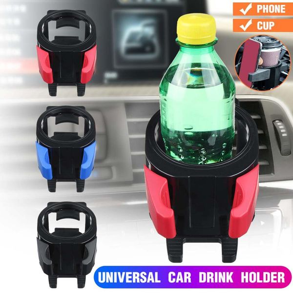 

auto supplies car cup drink holder air vent outlet water bottle phone stand black drink holder car styling mobil e phone bracket