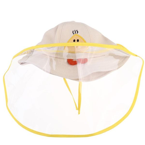 

cotton cute kid dust protection bucket hat mask cap protective spray proof epidemic prevention isolation hat for girl boy, Blue;gray