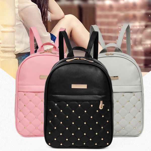 

ocardian woman packet fashion causal bags bead female shoulder bag backpacks women rivet backpack dropship 19m12