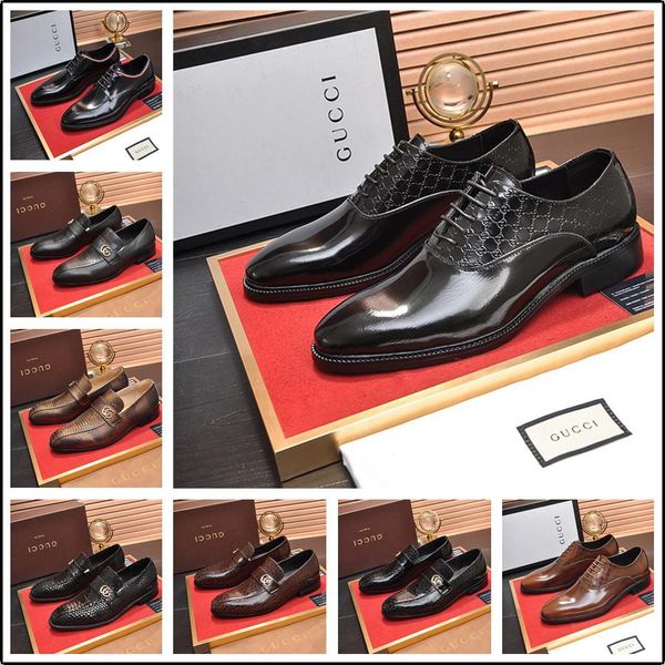 

18ss 2020 italian mens leather shoes big size luxury dress shoes men office loafers man casual wedding tassel shoes yetc6, Black