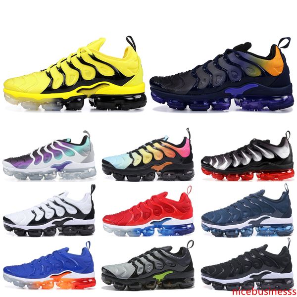 

plus tn designer men women sneakers hyper blue sunset game royal ultra white black tn trainers sport running shoes 5-11