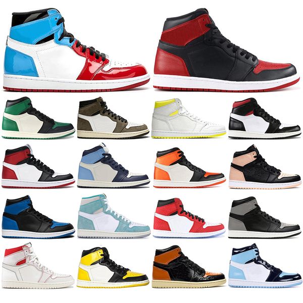 

with socks new air jordan retro mens basketball shoes 1s obsidian unc turbo green 1s backboard sport sneaker trainer 36-46