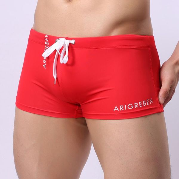 

womail6 colors men's boxer briefs new men's boxer briefs swimming swim shorts trunks swimwear pants rd/xl pants gifts z0411, White;black
