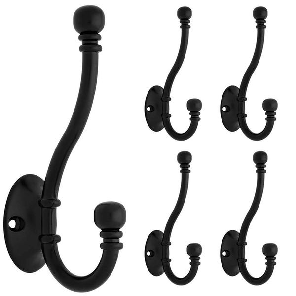 

5pcs/set antique over door hanging coats hook bedroom bathroom wall mounted hanger towel clothes home organization