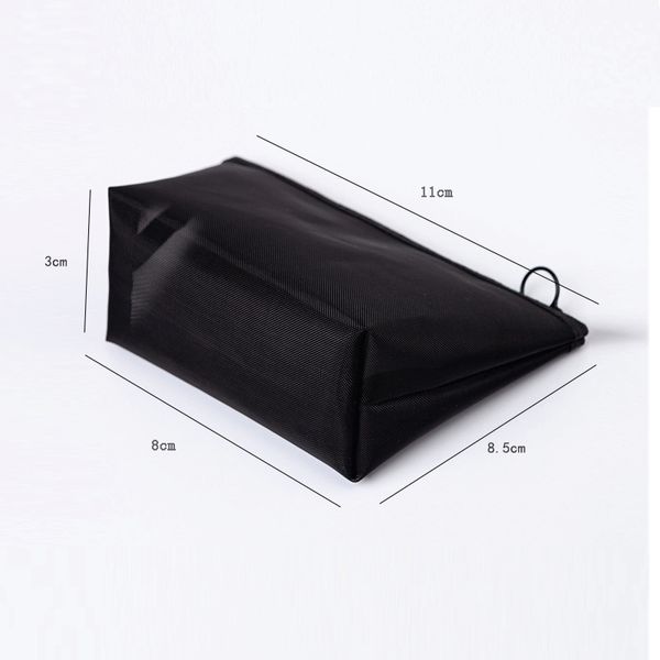 

2019 new 3-piece set transparent mesh makeup bags zipper pouch see through cosmetic bag suitable for home offices travel wml99