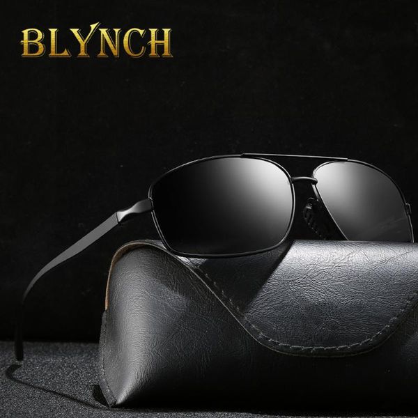 

blynch merk mannen aluminium zonnebril 2020 nieuwe gepolariseerde uv400 spiegel mannelijke zonnebril vrouwen voor mannen oculos, White;black