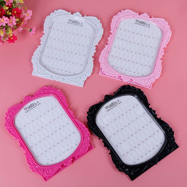 

48 tips double-sided nail gel polish color card nail display full color rack card boards practice 4 colors show case books new, White