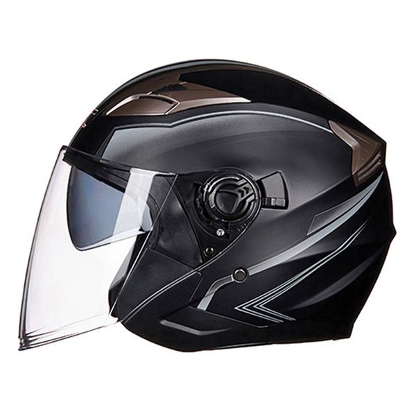 

gxt motorcycle helmet open face helmet abs motorbike electric safety double lens racing casque casco moto