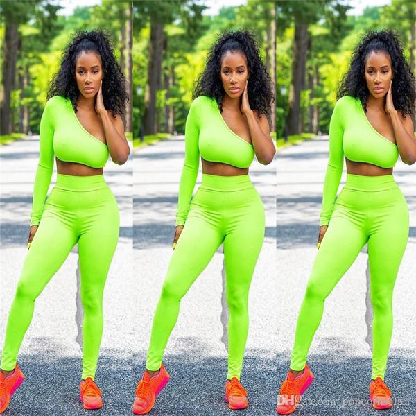 

women designer two piece tracksuits fluorescent colors designer suits pullover outfits fashion casual brief womens apparel, White