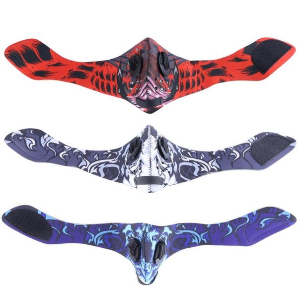 

activated carbon dustproof cycling mask anti-pollution windproof bike mtb road half face mask riding running sports masks 3color, Black