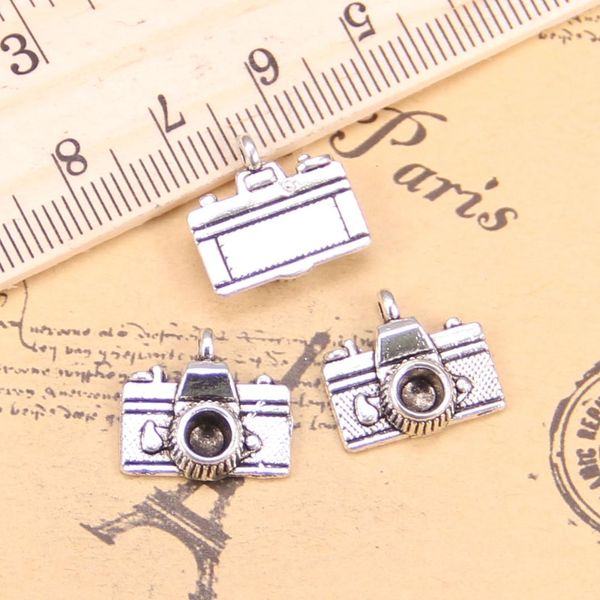 

7pcs jewelry charms camera 15x14mm antique silver plated pendants making diy handmade tibetan silver jewelry, Bronze;silver